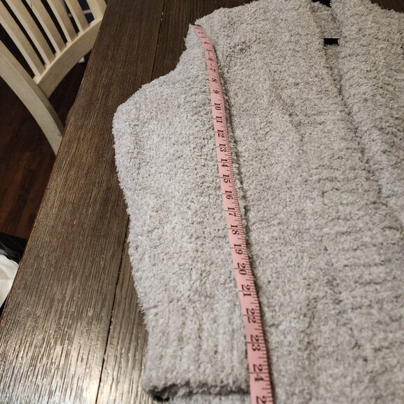 Honeydew Open Front Knit Cardigan Gray XL, hole in collar - Picture 4 of 9